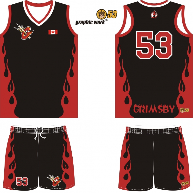 black and red basketball jersey design